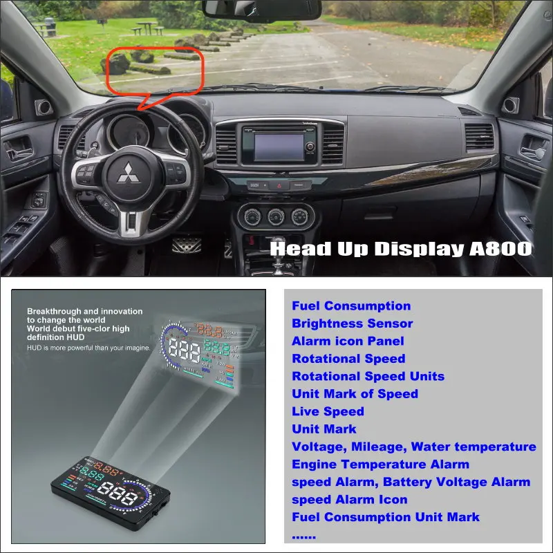 Per Mitsubishi Lancer Ex Evolution Car Hud Head Up Display Accessori Elettronici Automatici Schermo Di Guida Sicuro Plug And Play Film