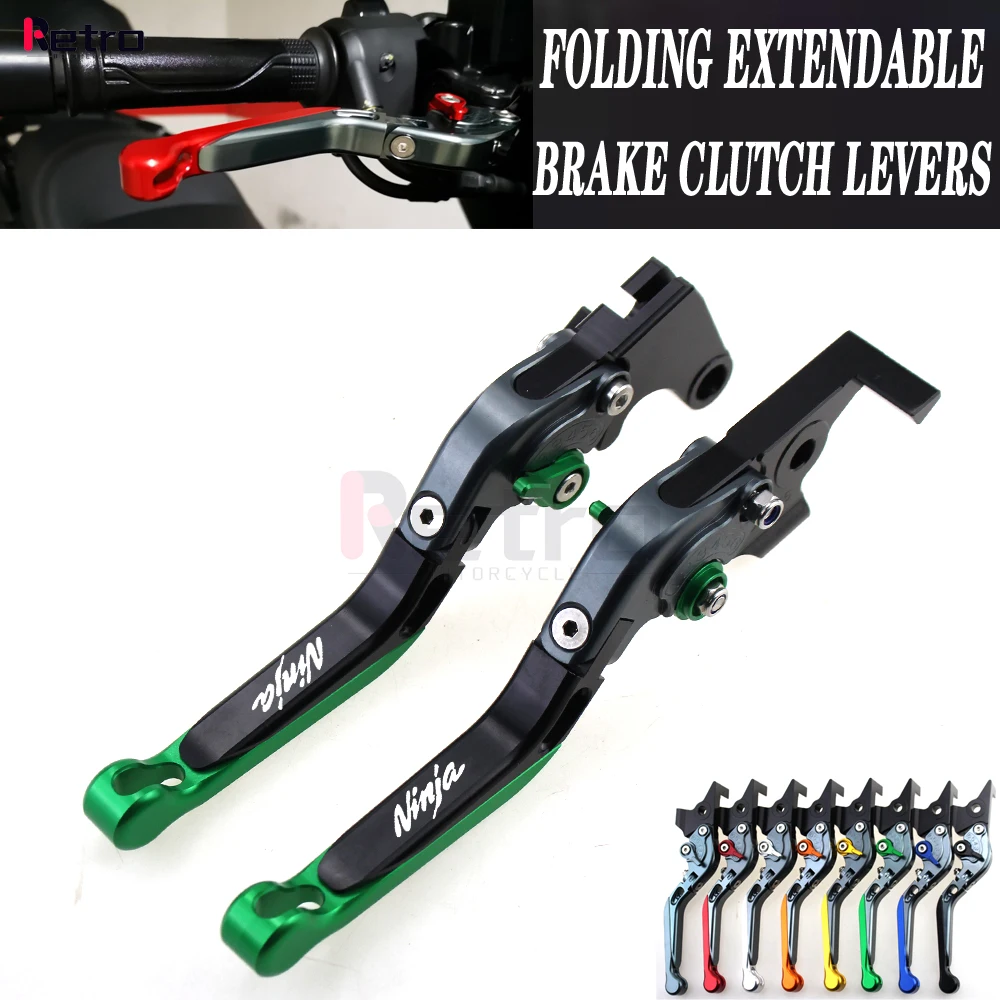 Per Kawasaki Ninja 125 Ninja 300R Ninja 250R Ninja 250Sl Ninja 400 Ex250R Moto Pieghevole Estensibile Anteriore Posteriore Leve Freno