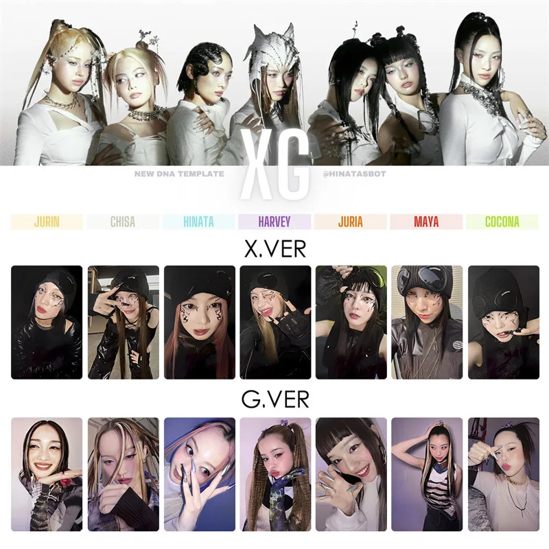 7 Pz/Set Kpop Xg Primo Mini Album Nuovo Dna Lomo Card Special Card Chisa Harvey Juria Chisa Cartolina Regalo Da Collezione Carta Fotografica