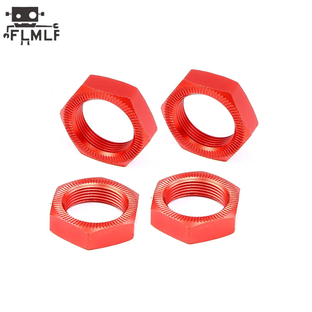 Rc Car Metal Wheel Nut 4 Pezzi Misura Per 1/5 Hpi Rofun Baha Rovan Km Baja 5B 5T 5Sc Ss Truck Parts