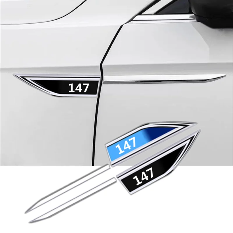 Fai Da Te Auto Emblema Parafango Lama Decalcomania Distintivo Autoadesivo Protettivo Della Carrozzeria Per Alfa Romeo 147 Accessori Auto