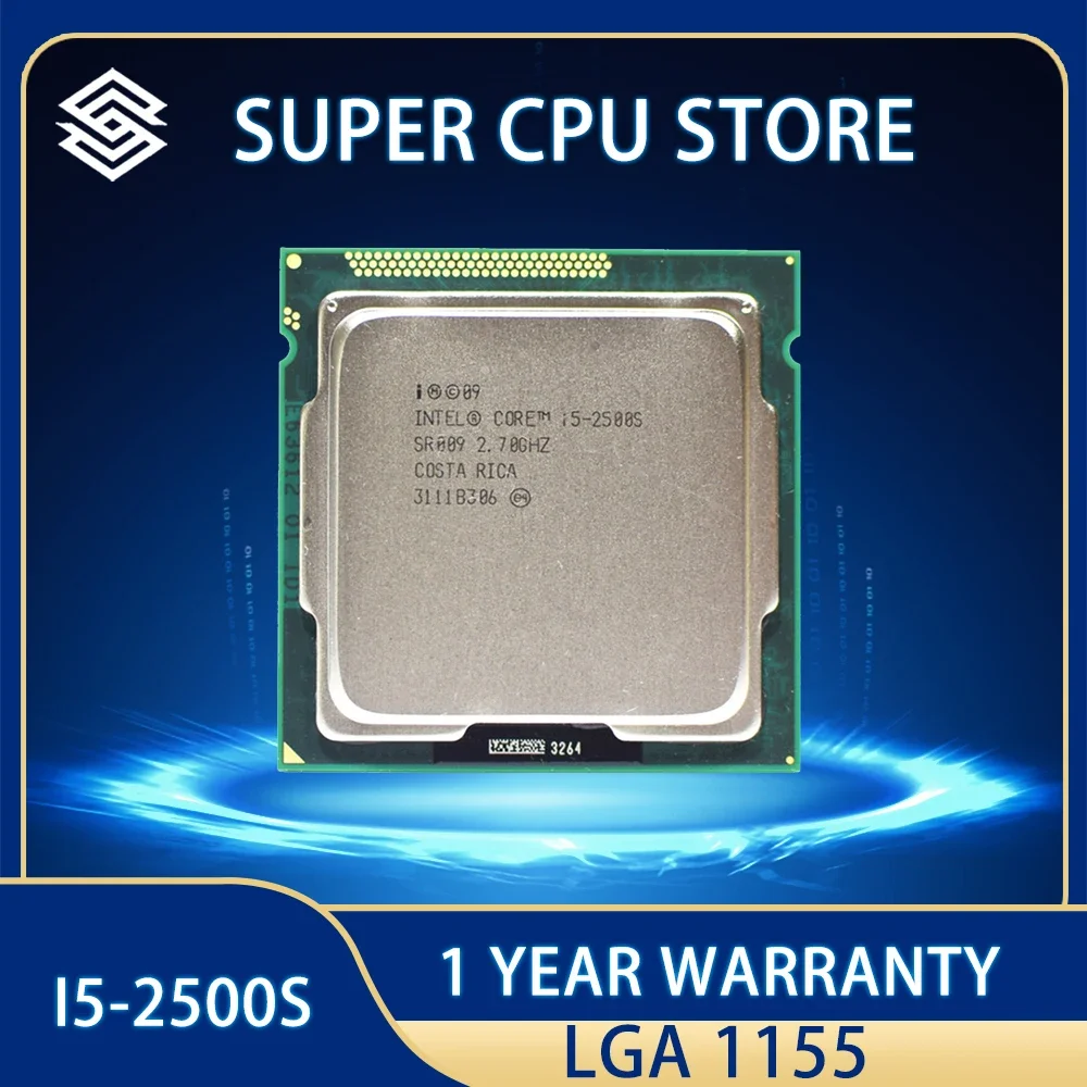 Intel Core I5 2500S Cpu 2.7Ghz Quad-Core 6M 5Gt/S Processore Sr009 Socket 1155