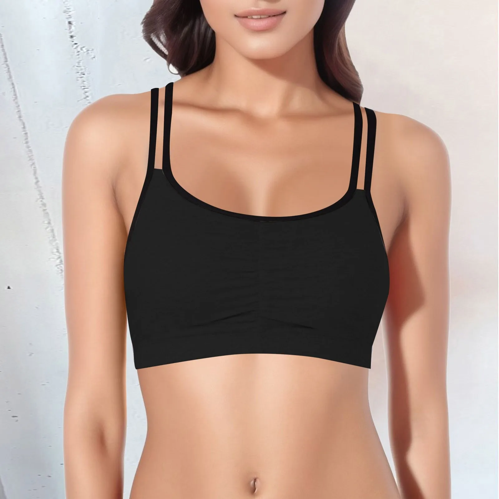 Plus Size Reggiseno Push Up Reggiseno Sportivo Lingerie Femminile Top Donna Traspirante Senza Cuciture Splicing Gilet Intimo Femminile Intimo