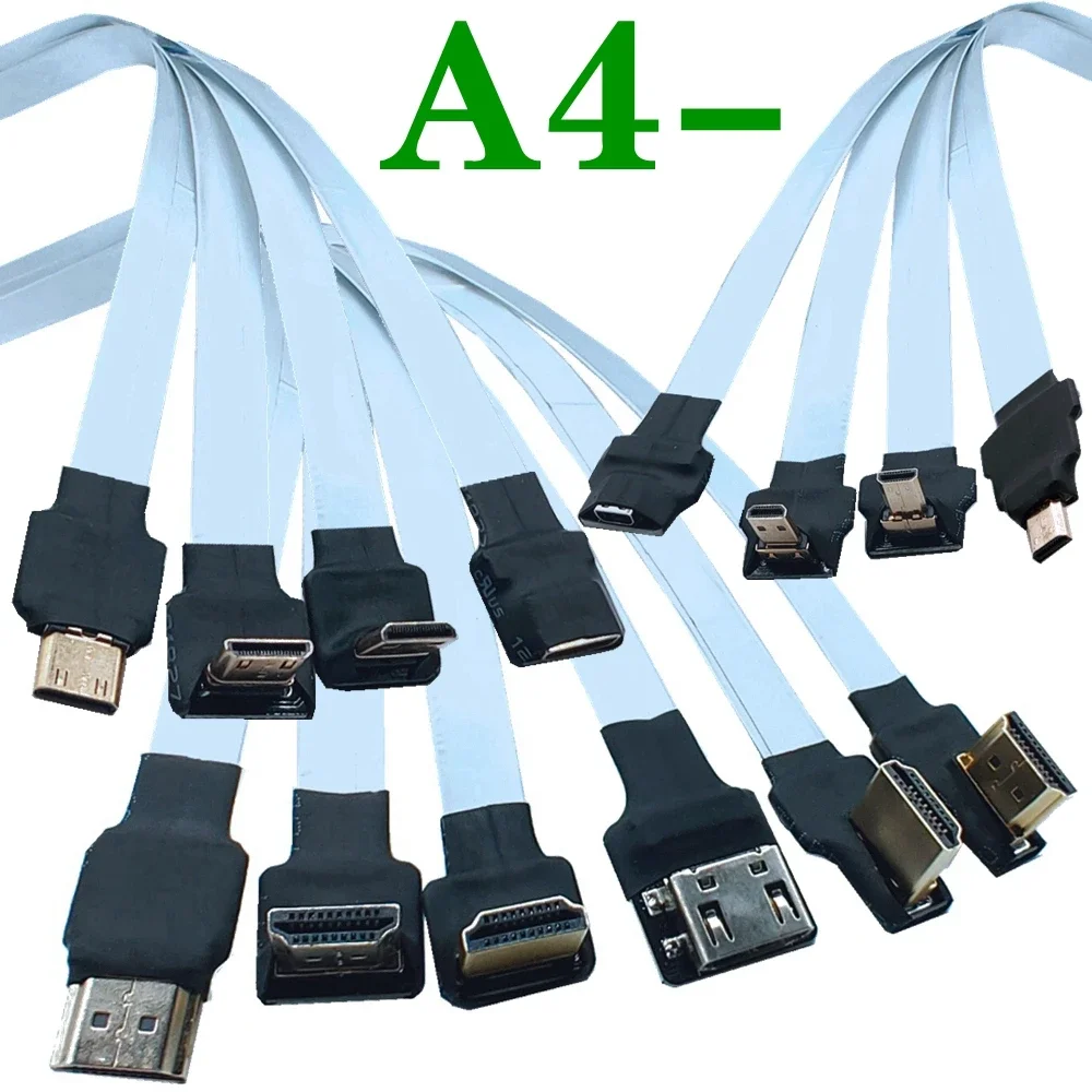 Fpv Micro Hd-Mini Hd-90 Grad Adapter 5Cm-80Cm Fpc Band Flache Hd-Tv Kamera Hdtv-Kompatibel Kabel Pitch 20Pin Stecker Stecker