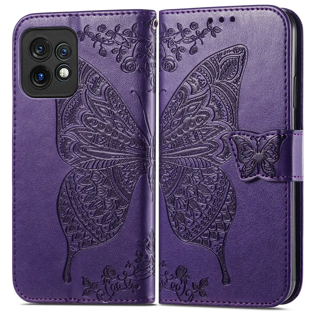 Per Motorola Edge 40 Pro 30 Fusion 20 Lite 5G Flip Case Portafoglio Farfalla Leather Shell Moto X40 Pro X30 S30 X 30 Neo Ultra Capa