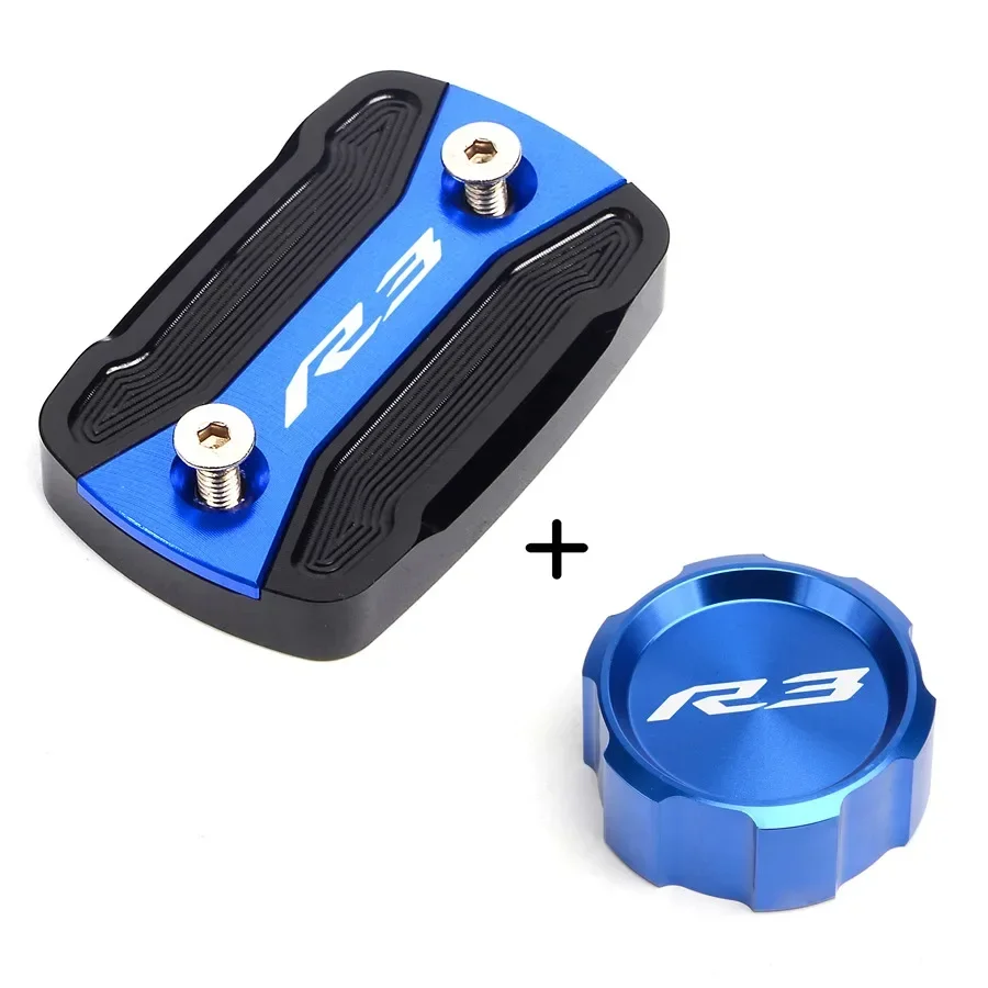 Logo R3 Accessori Moto Tappo Coperchio Serbatoio Cilindro Liquido Freno Anteriore E Posteriore Per Yamaha R3 Yzf-R3 Yzf R3 2015-2020 2021
