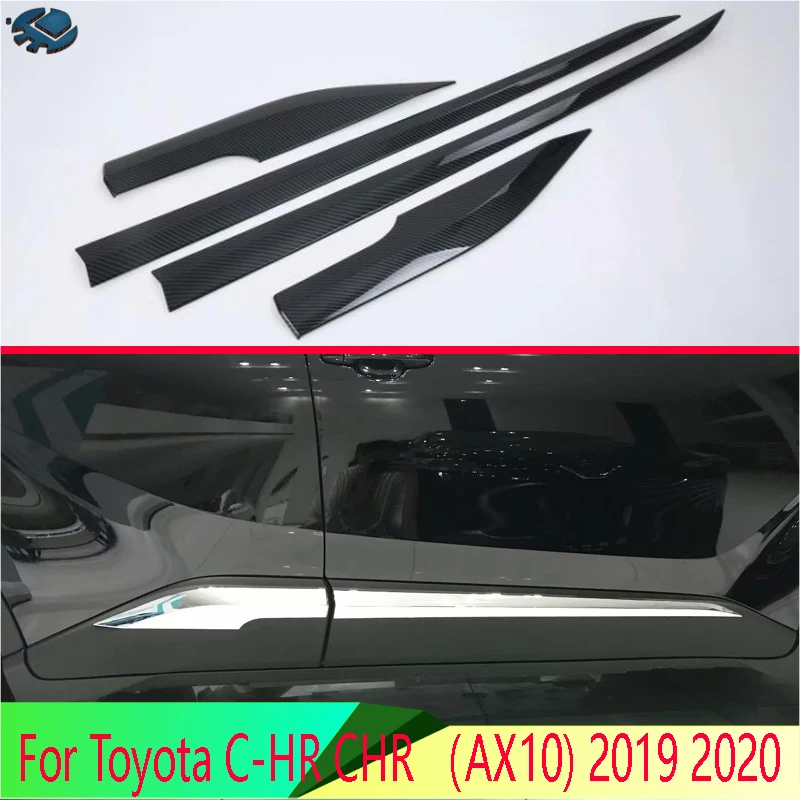 For Toyota C-Hr Chr Ax10 2019 2020 Car Accessories Abs Chrome Side Door Body Molding Moulding Trim