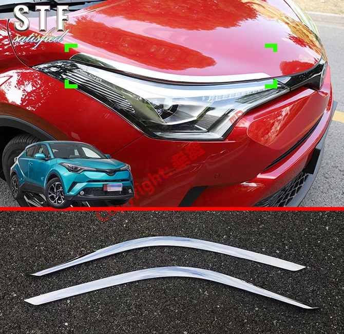 Abs Cromato Faro Lampada Trim Per Toyota C-Hr Chr 2017 2018 2019 Accessori Auto Adesivi