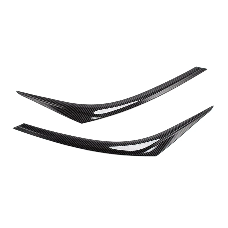 In Fibra Di Carbonio Anteriore Faro Sopracciglio Copertura Trim Per Toyota Chr Ch-R 2016-18