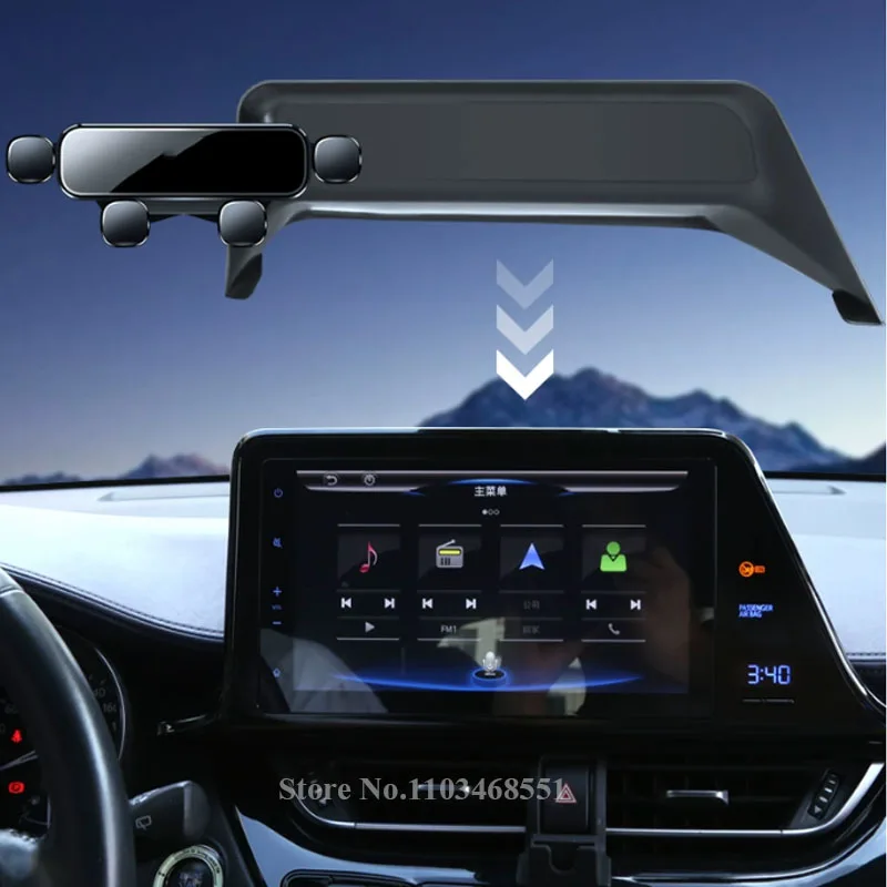 Schermo Di Navigazione Per Auto Supporto Per Telefono Staffa Base Speciale Per Toyota Chr Ch-R Ch R 2023 2024 2022 2021 2018 Accessori Interni