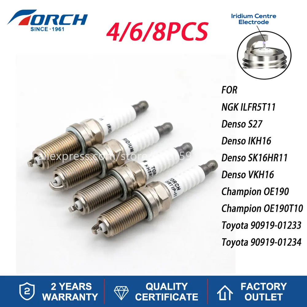 4-8 Pz Candele Sostituire Per Plfr5A-11 Nissan Muslimatexplain Denso Vkh16 Ikh16 Iridium Candele Torcia Kh5Rtip-11