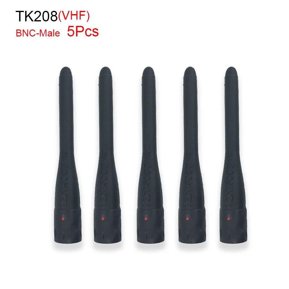 5Pcs Bnc Antenna Maschio Antenna Vhf Da 136 A 174Mhz Per Radio Kenwood Tk208 Tk22At