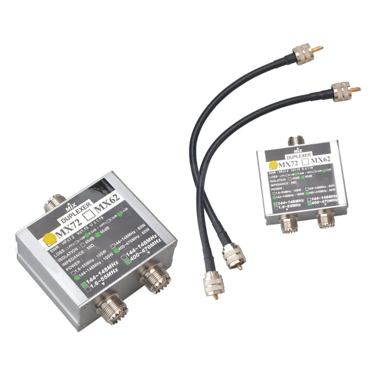 Combinatore Antenne Splitter Per Antenna A 2 Vie Per Walkie-Talkie Radio Bidirezionale Vhf/Uhf