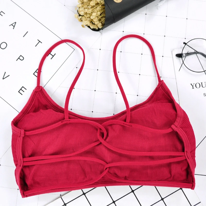 Thin Strap Yoga Sports Bra Breathable Workout Top Bra No Rims Sexy Beauty Back Sports Bra For Women Gym Top Donna Cod722C3
