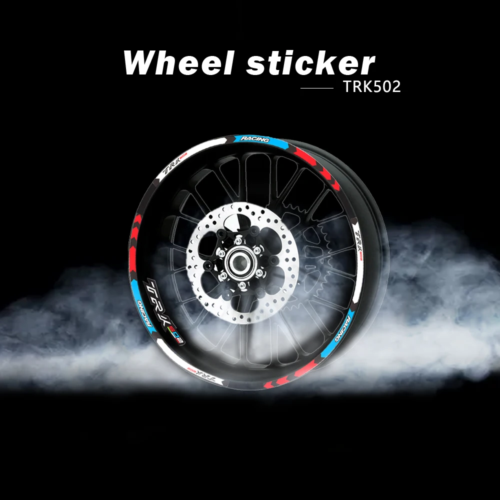 Moto 12 Strisce Adesivo Decalcomanie Riflettente Ruota Impermeabile Adesivi Riflettenti Per Lo Styling Per Benelli Trk 502 Trk 502