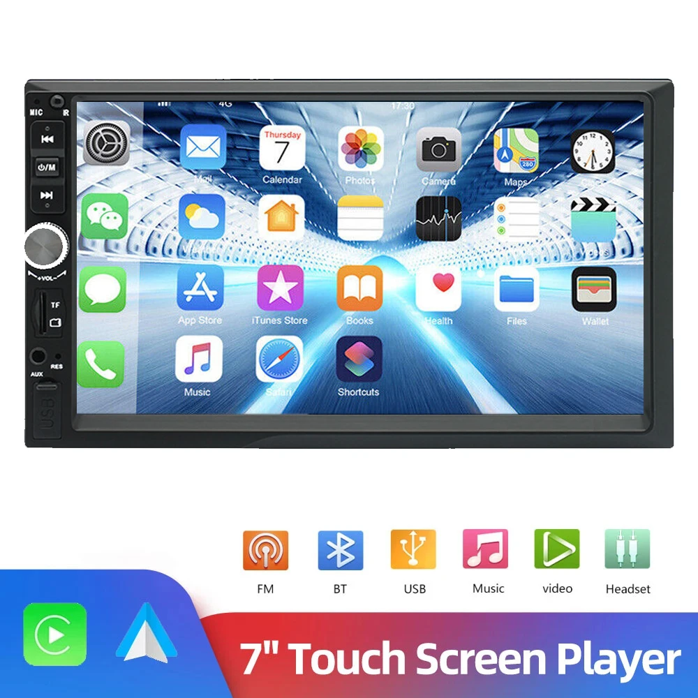 Universal Car Radio 2Din 7In Android Auto Carplay Touch Screen For Toyota Nissan Car Support Gps Navigation Bluetooth Car Stereo