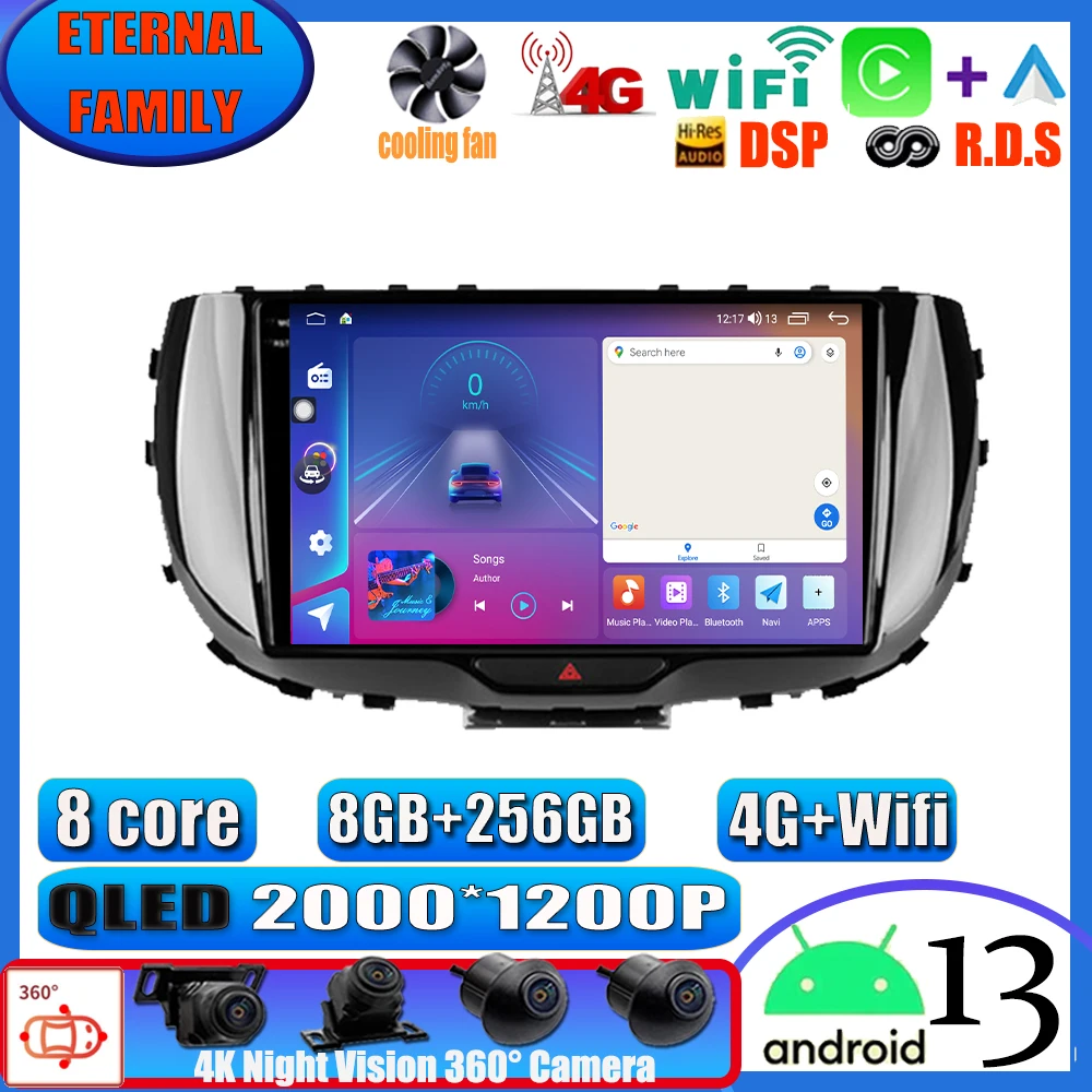 Autoradio Per Kia Soul Sk3 2019 2020 Bluetooth Central Multimedia Player Navigazione Stereo Carplay Wireless Android Auto Monitor