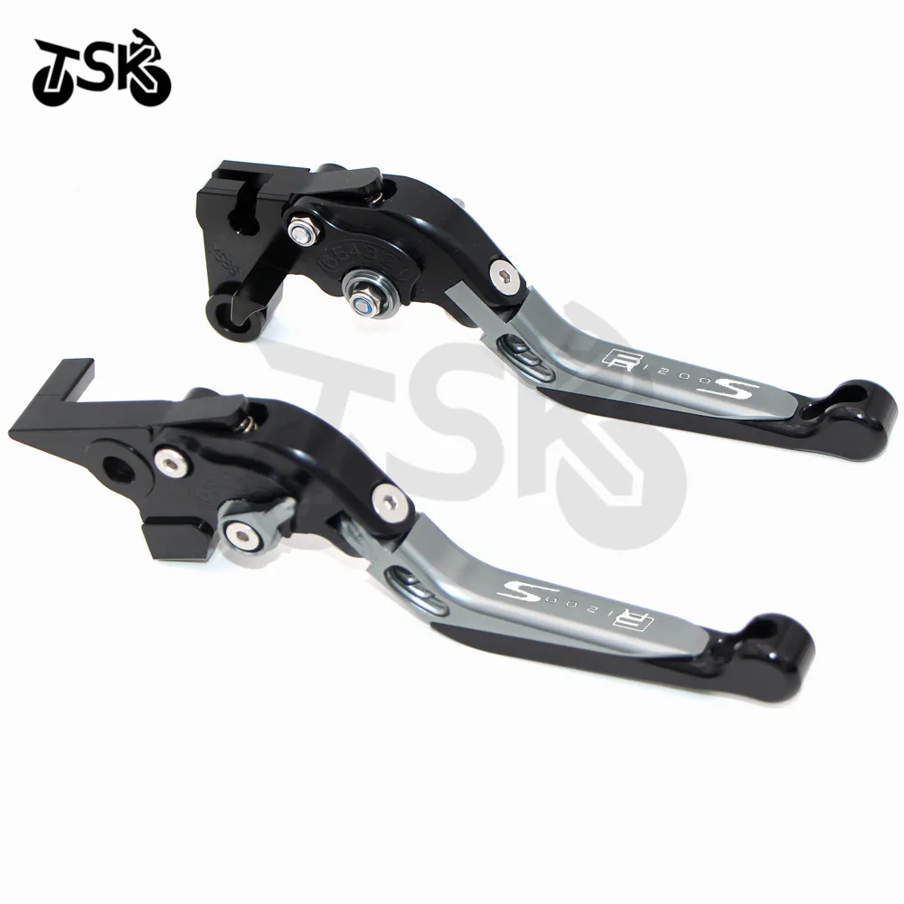 Cnc Leve Di Frizione Del Freno Del Motociclo Per Bmw R1200S R1200 S 2006 2007 2008 Pieghevole Allungabile Logo (R1200S)