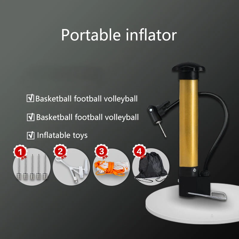 Pallacanestro Mini Pompa Calcio Pallavolo Gonfiaggio Palloncino Ago Portatile Palla Ago Universale Giocattolo Palla Caricabatteria Da Bicicletta Piatt