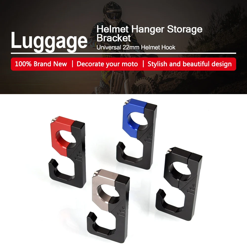 Motorcycle Aluminium 22Mm Helmet Hook Duffle Bag Hook Bracket Hook For Honda Pcx125 150 160 Pcx For Bmw Suzuki Yamaha Universal