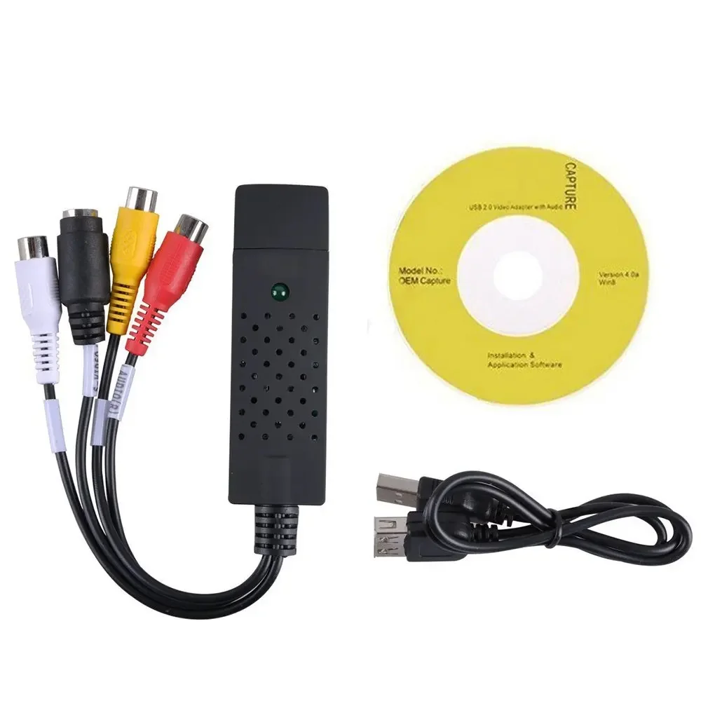 Convertitore Da Vhs A Digitale Convertitore Video Usb 2.0 Scheda Di Acquisizione Audio Scatola Vhs Videoregistratore Vhs Supporto Da Tv A Convertitore