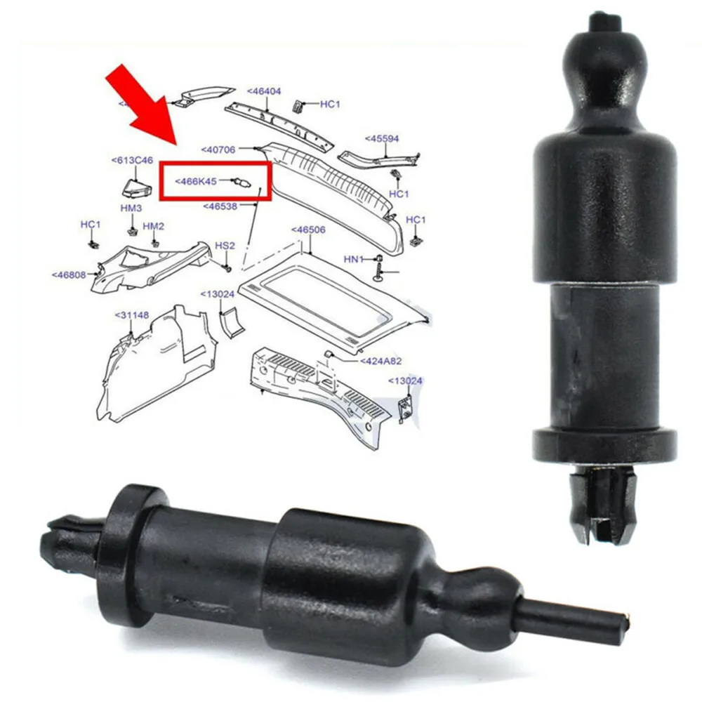 Premium Portapacchi Posteriore String Clips Pivot Per 2X Per Ford Focus Mk2 Hatchback Cmax Boot Costruito Secondo Gli Standard Oem