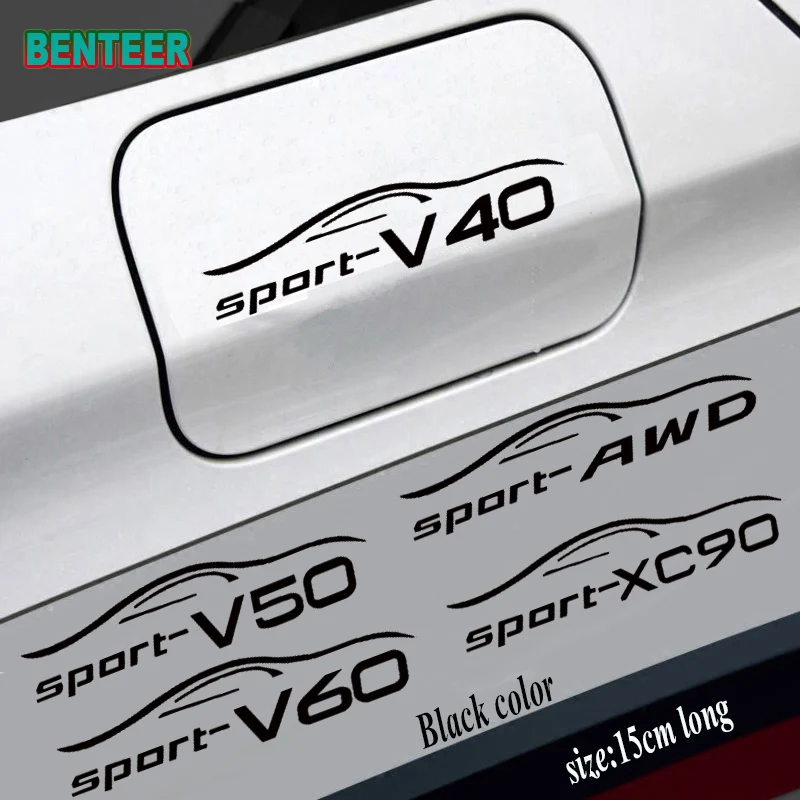 1Pc Adesivo Tappo Serbatoio Auto Per Volvo S60 Xc90 V40 V50 V60 S90 V90 Xc60 Xc40 Awd T6 Accessori