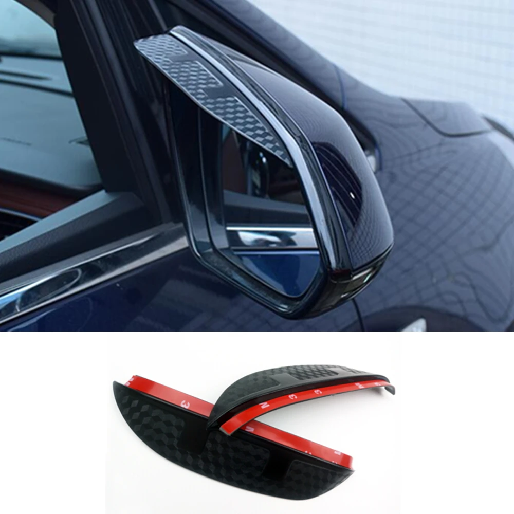 Car Rear View Side Glass Mirror Trim Frame Parapioggia Visiera Parasole Ombra Sopracciglio Cappuccio Per Volvo Xc40 2018 2019 2020 2021 2022 2023