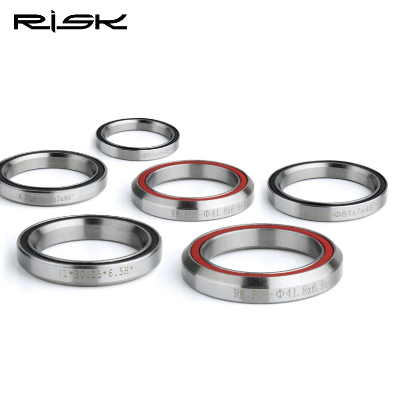 Risk Bike Headset Cuscinetti 41/41.8/47/49/52Mm Mtb Road Bicycle Headset Riparazione Cuscinetti Parti In Acciaio Accessori Per Bici
