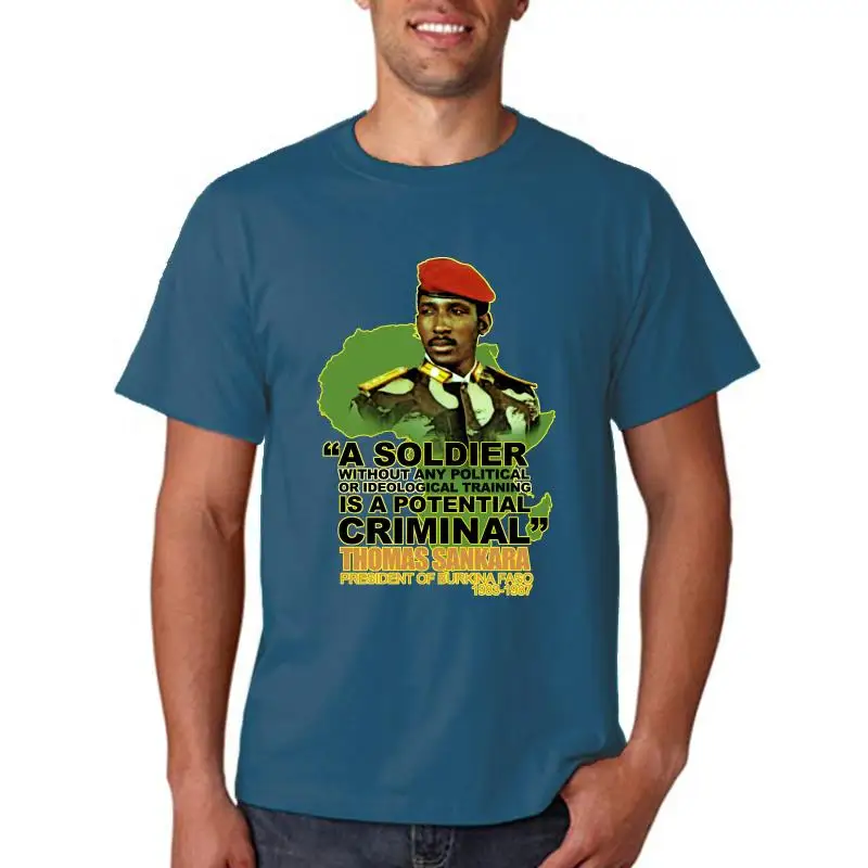 Thomas Sankara Burkina Faso T-Shirt Tette Le Tinglie Nuovofashion Manica Corta