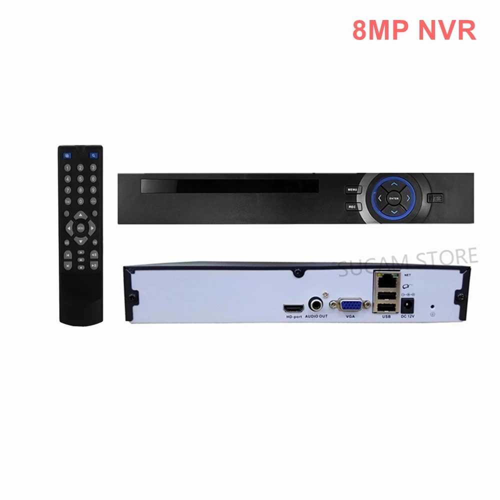 8/16/32 Ch 8Mp Ip Camera Network Videoregistratore Rilevazione Di Movimento Onvif 4K Nvr Per Sistema Di Telecamere Cctv Ip Di Sicurezza 5Mp 8Mp