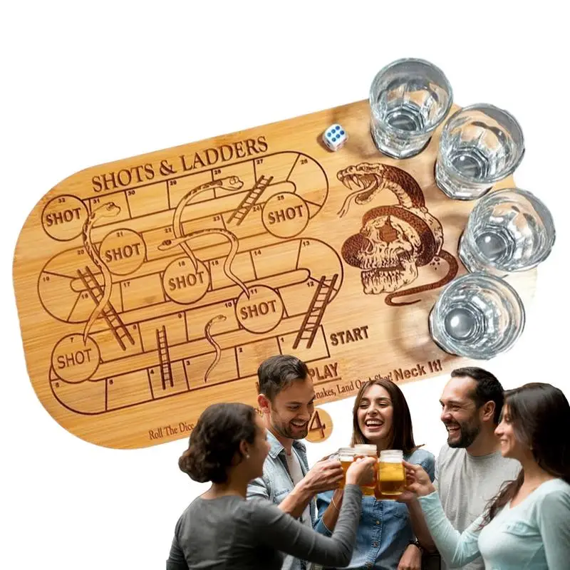 Gioco Da Tavolo Da Bar Scacchi In Legno Gioco Di Bicchieri Da Vino Con Base Per Giochi Da Tavolo Tavolo Interattivo Bere Bar Gioco Bar Hotel Home Part