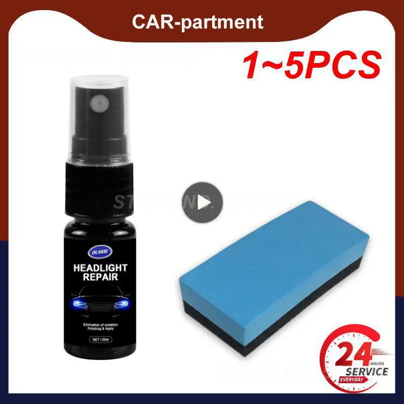 1 ~ 5Pcs Agente Lucidante Per Fari Auto Dispositivo Di Rimozione Dei Graffi Liquido Di Riparazione Kit Liquido Per Il Rinnovo Dei Fari Auto