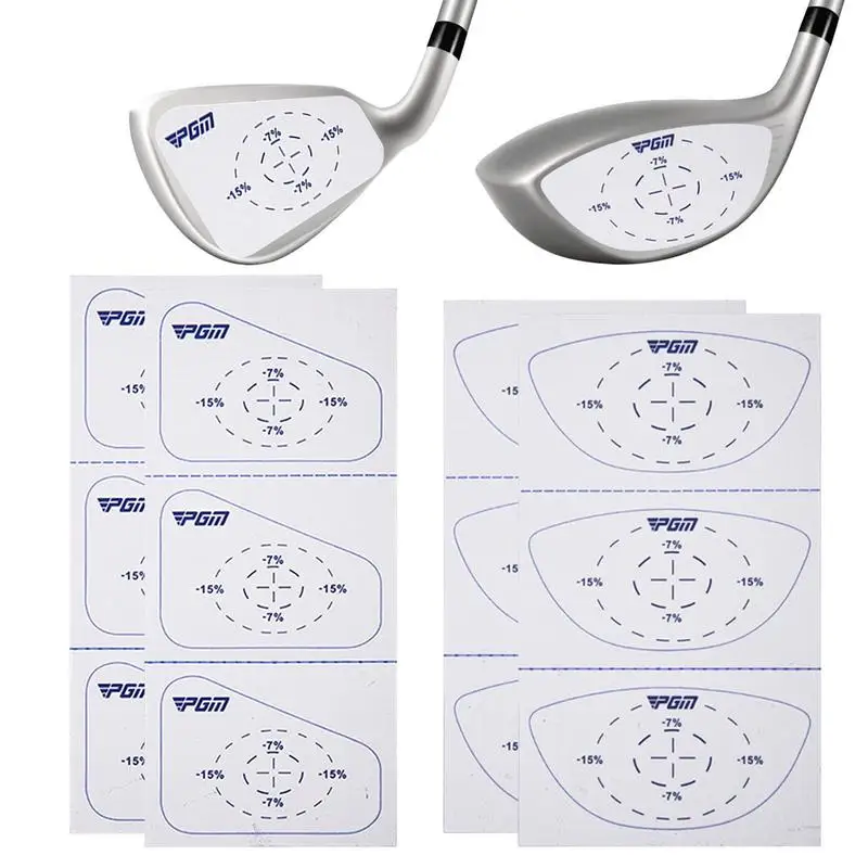 Golf Impact Tape Golf Club Stickers Impact Tape Golf Club Marking Paper 6 Adesivi Per Legno 6 Adesivi Per Ferri Da Golf Portatile