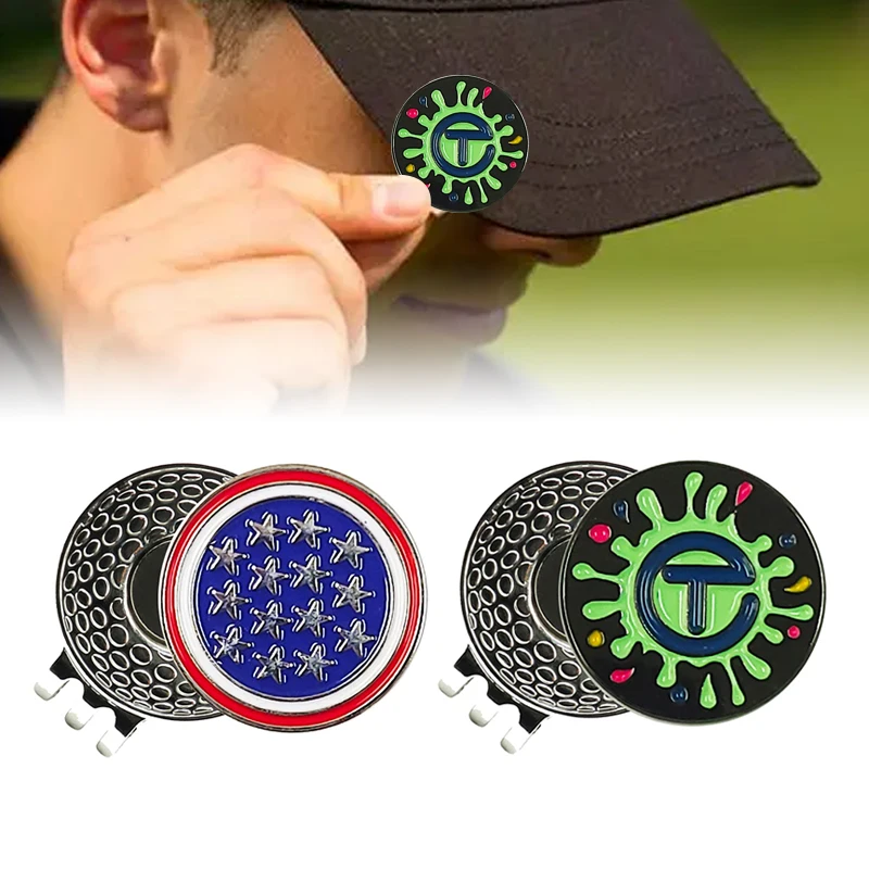 1Pc New Golf Ball Mark Con Clip Per Cappello Da Golf Lega Magnetica One Putt Eagle Tiger Hat Glove Design Golf Marker Uomo Donna Drop Ship