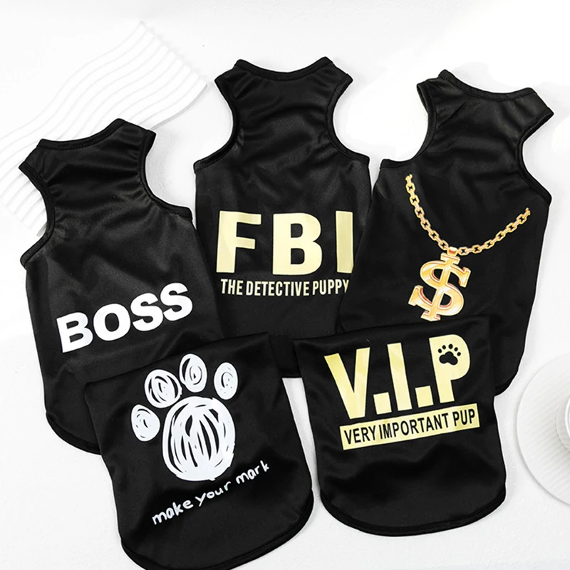 Vestiti Per Animali Domestici Sottili Maglietta Per Gilet Estivo Stampa Divertenti Vestiti Per Cani Economici Per Cani Di Piccola Taglia Cucciolo Di G