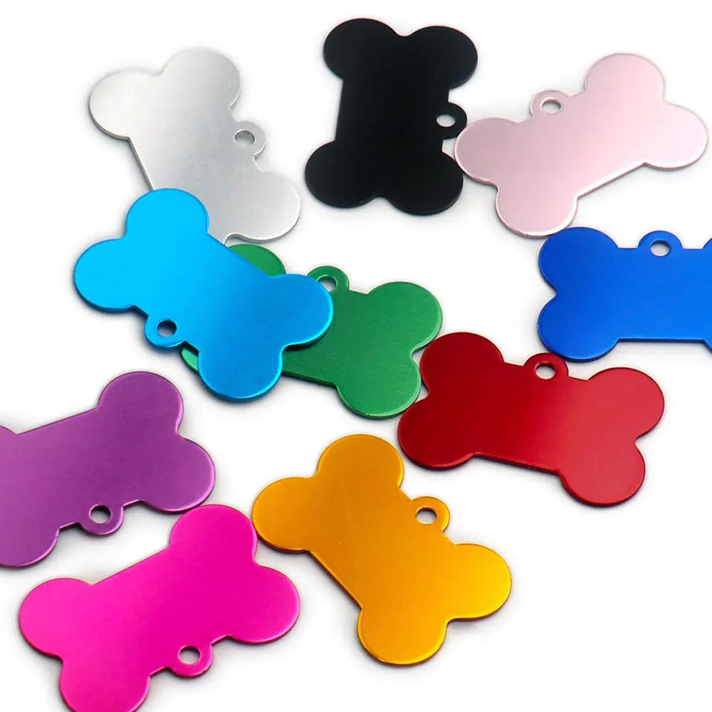 Commercio All'Ingrosso 20 Pcs Dog Tag Id Pet Bone Tag Targhetta Personalizzata Cucciolo Di Cane Tag Personalizzati Cane Pet Nome Indirizzo Telefono No