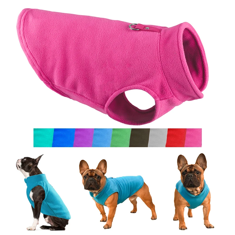 Inverno Fleece Pet Dog Clothes Abbigliamento Per Cuccioli Cappotto Bulldog Francese Pug Costumes Jacket For Small Dogs Chihuahua Vest Yorkie Kitten