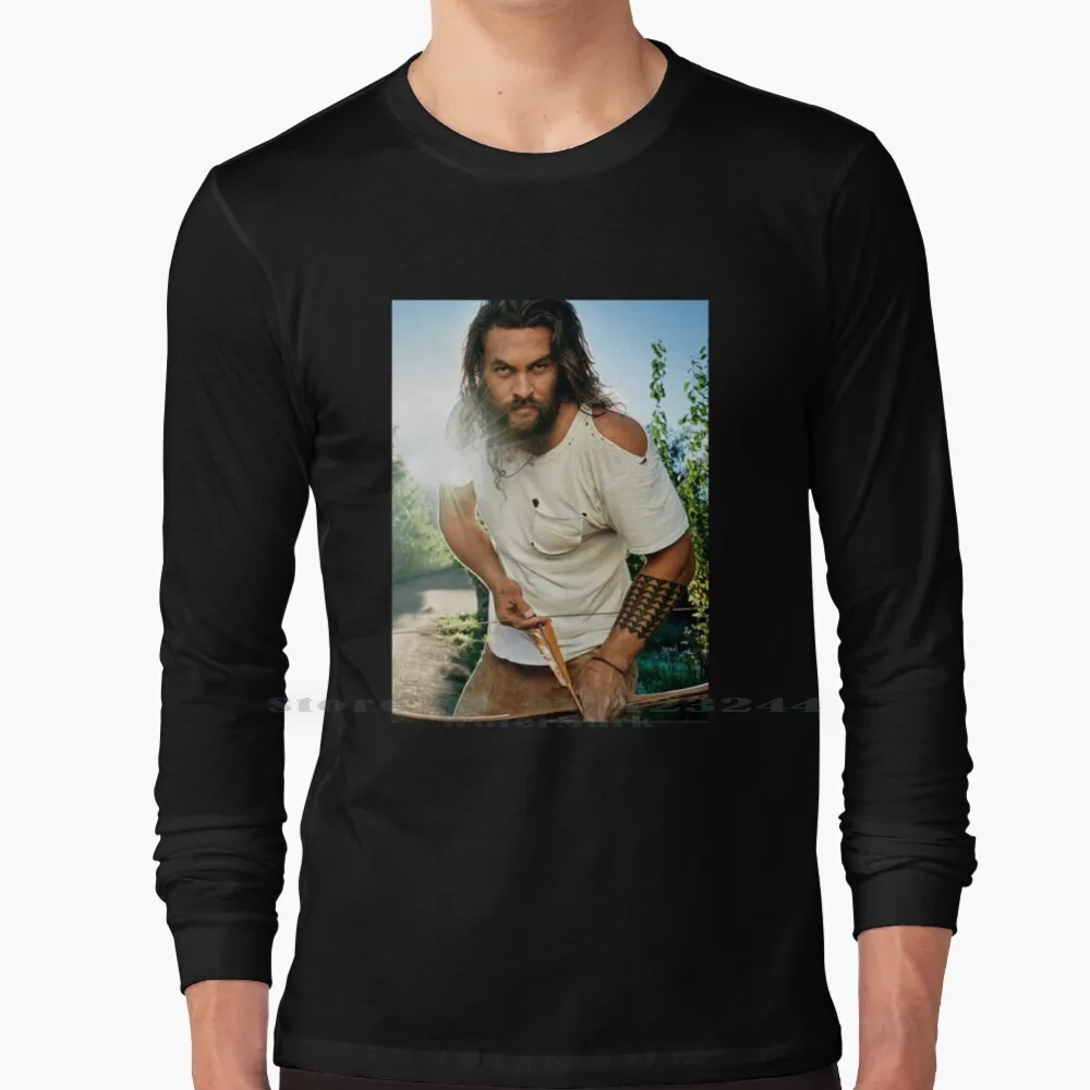 Maglietta A Maniche Lunghe Jason Momoa Tee Jason Momoa Aquaman