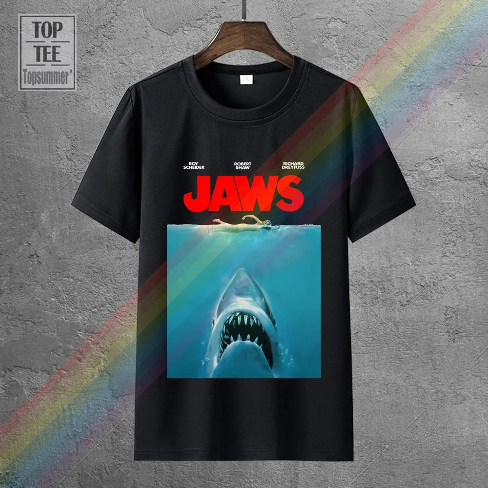 Jaws Movie Poster Men'S Machete Magliette Moda T-Shirt Geek Shirt Machete Camicie Nuovo 2020 Zcmuza