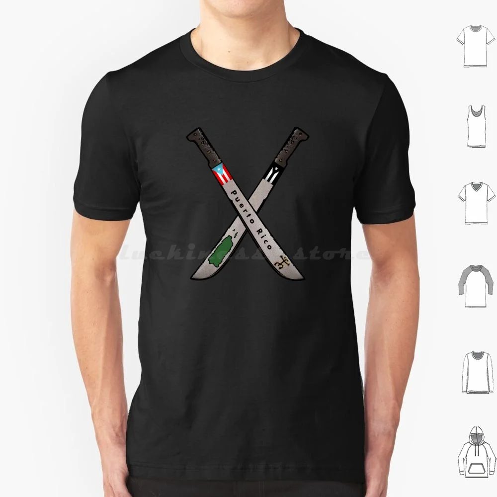 Porto Rico Machete Flag Map Coqui Taino T Shirt Cotone Uomo Donna Stampa Fai Da Te Puerto Rico Machete Rico Puerto Flags Bandera De