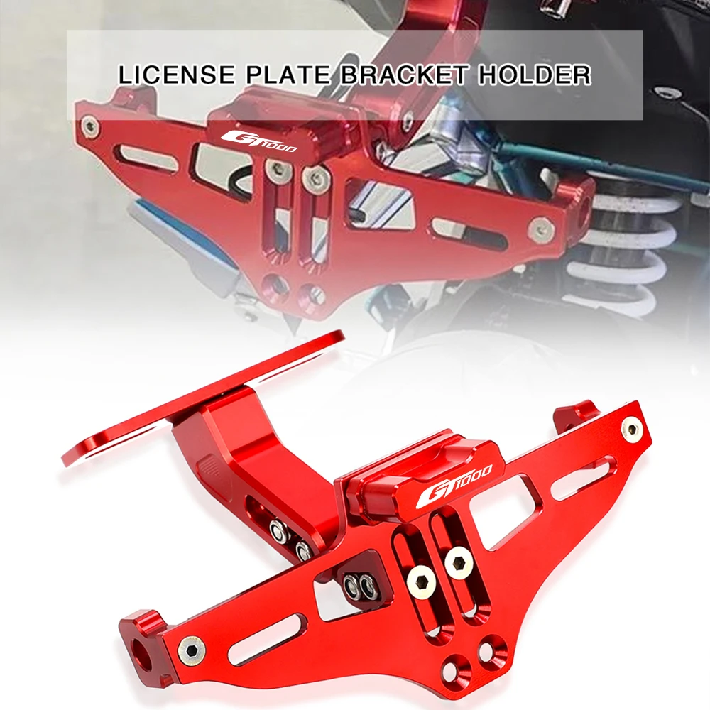 Universal Led Light Cnc Frame Holder Bracket For Ducati Gt1000 Gt1000 Gt 1000 Motorcycle Adjustable Angle License Number Plate
