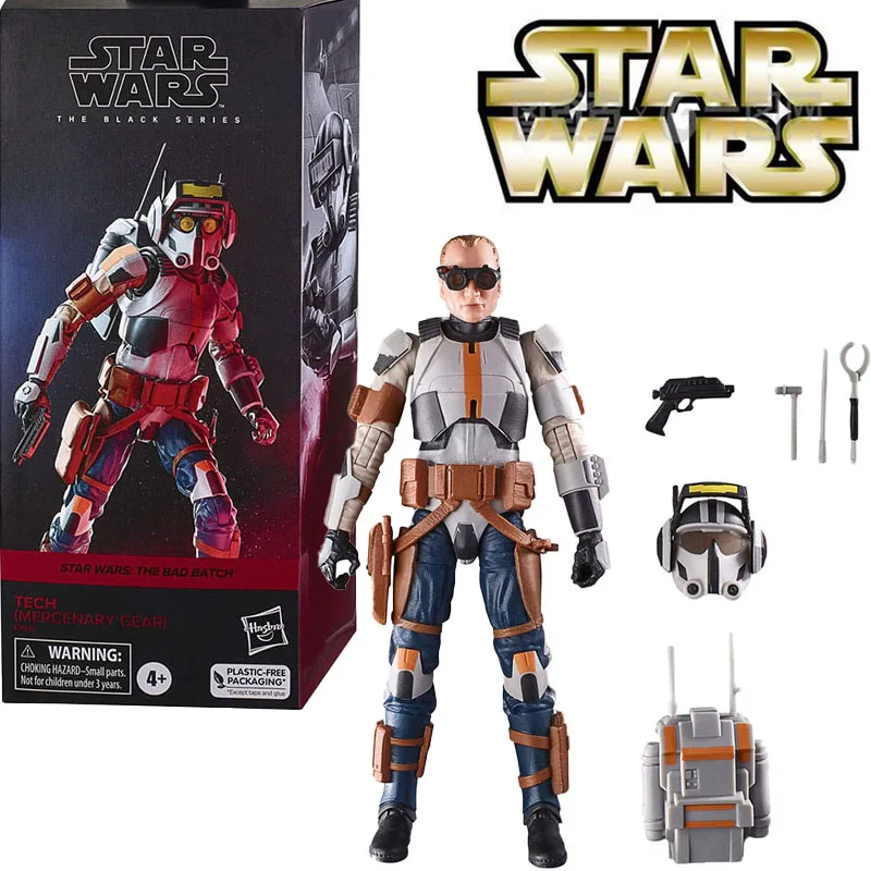 Original Star Wars: The Bad Batch Black Series Action Figure Tech (Attrezzatura Da Baseball) Collezione Action Figure Toys
