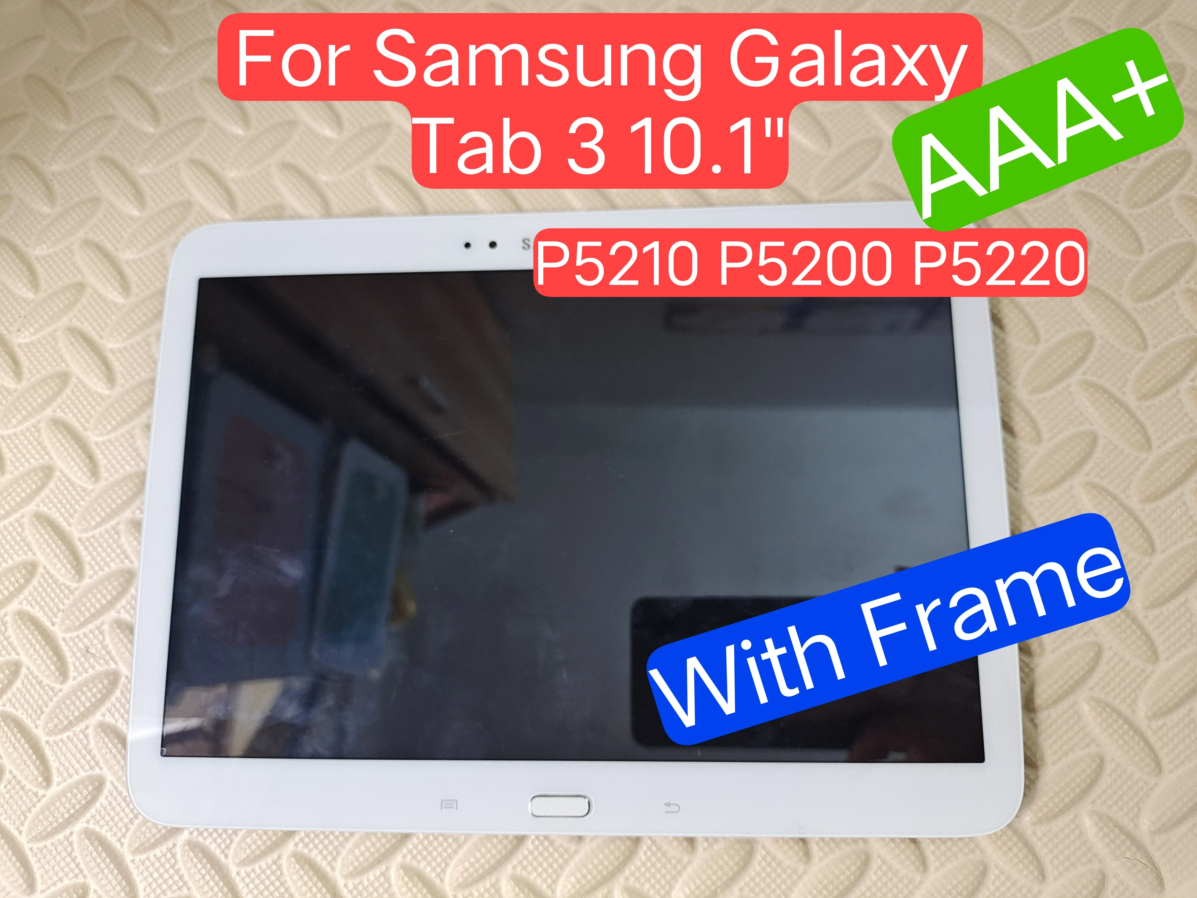 Per Samsung Galaxy Tab 3 Gt-P5220 Gt-P5210 P5210 P5200 P5220 Schermo Lcd Pannello Digitalizzatore Cornice Di Montaggio Sensore