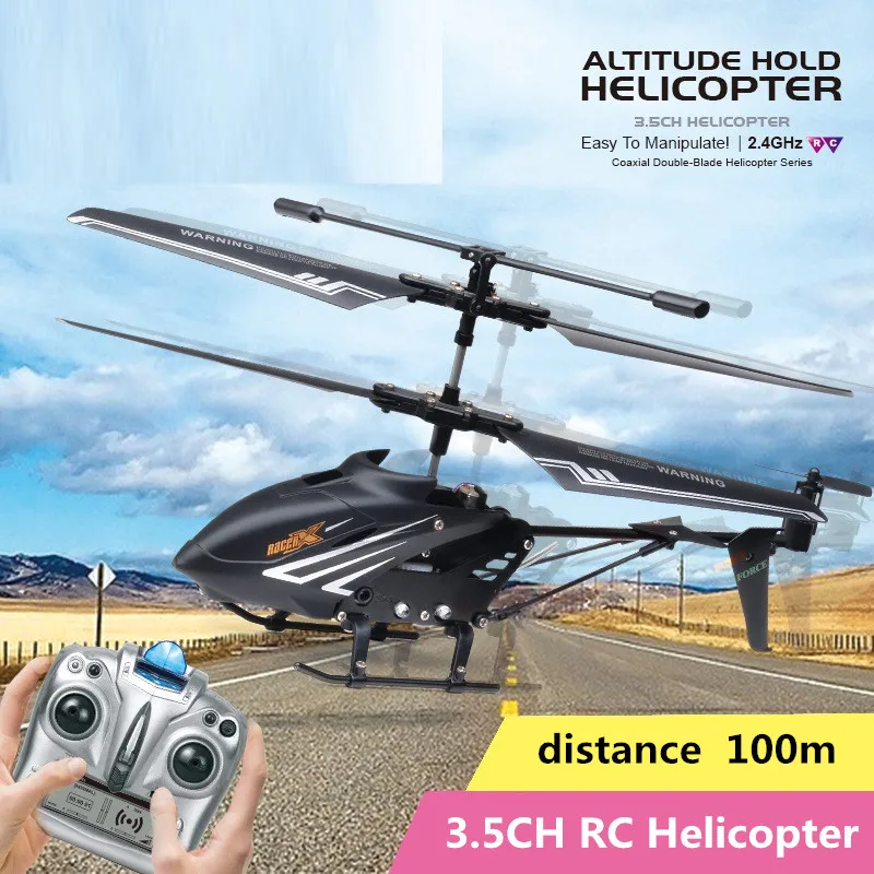 Elicottero Telecomandato 2.4G 3.5 Canali Con Mantenimento Dell'Altitudine Una Chiave Take Off/Landing Mini Elicottero Rc Per Bambini