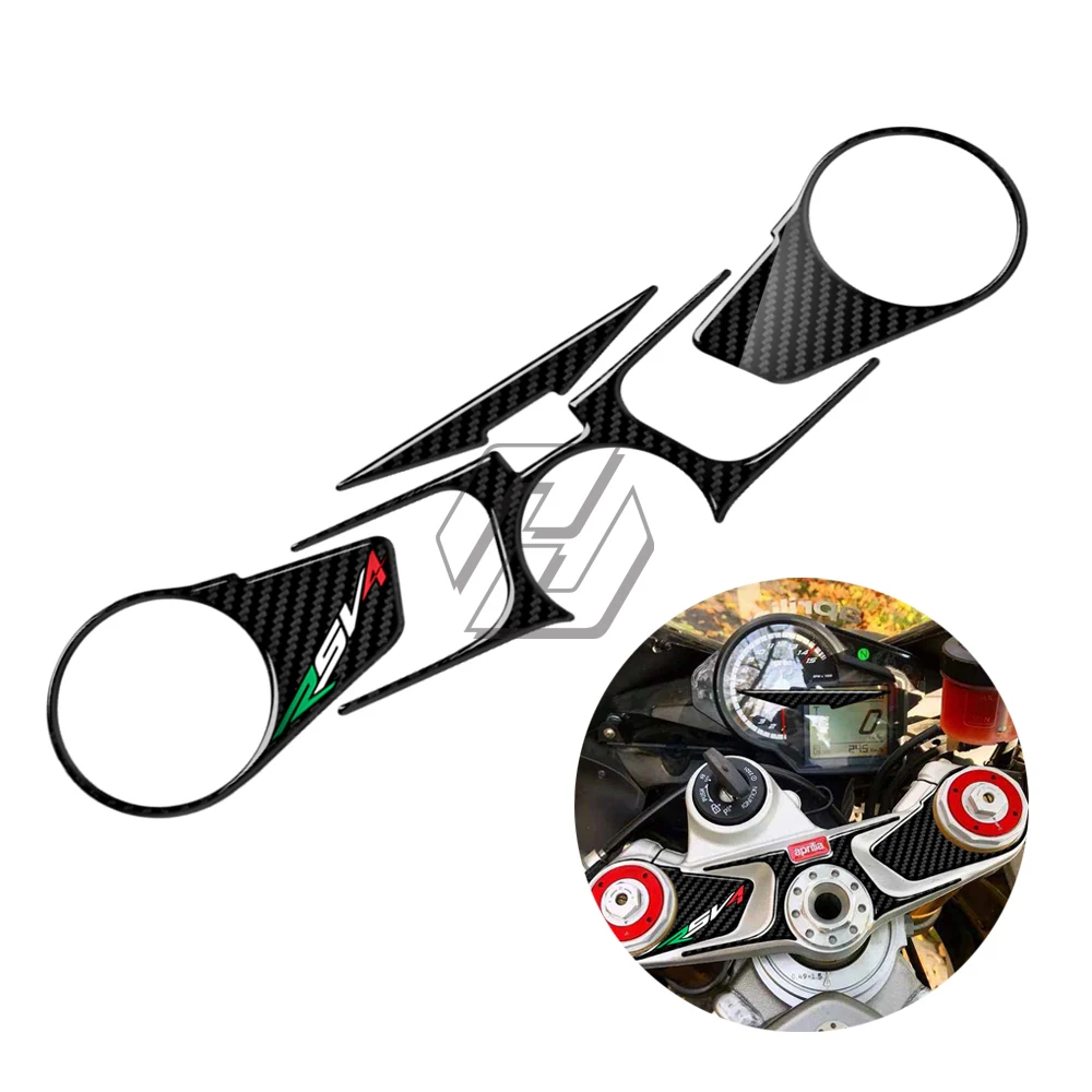 Custodia Defender 3D Carbon-Look Top Triple Clamp Yoke Per Aprilia Rsv4 2009-2017