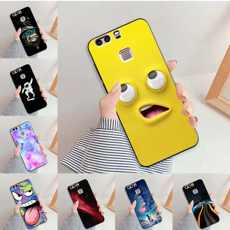 Per Huawei P9 Plus Custodie Per Huawei Ascend P9 Plus P9 + 5.5 "Custodia Protettiva In Silicone Tpu Con Design Floreale