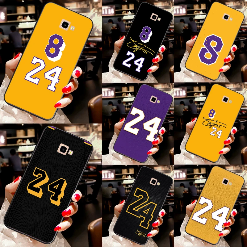 Signature Basketball Jersey 24 & 8 Cassa Del Telefono Per Samsung Galaxy J4 J6 Più A7 A8 A9 2018 J1 J3 J5 J7 A3 A5 2016 2017 Della Copertura