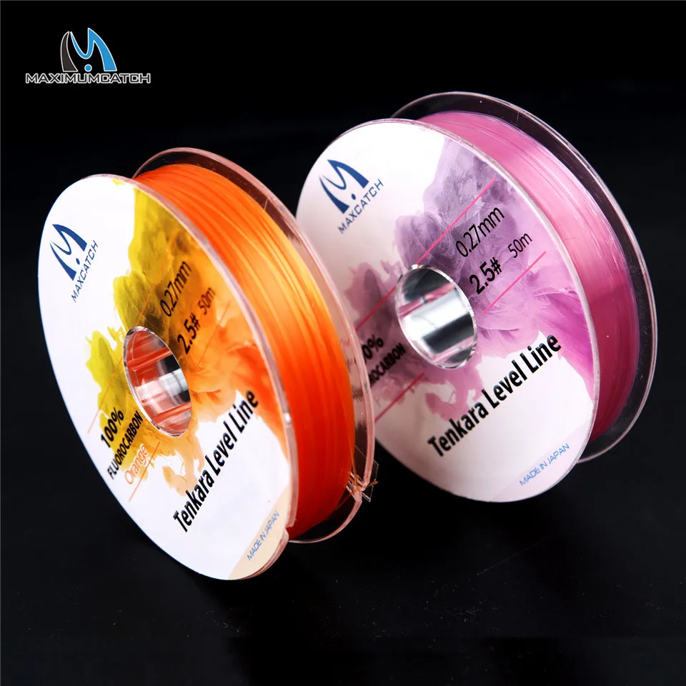 Maximumcatch Tenkara Linea Di Livello 30M 2.5 #/3.0 # Fluorocarbon Rosa Tenkara Linea Di Pesca A Mosca