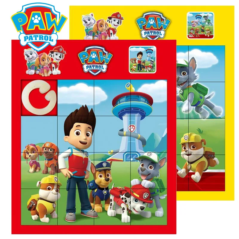 Paw Patrol Giiker Super Slide Huarong Road Smart Sensor Game Levated Up Rompicapo Puzzle Interactive Fidget Toys Regali Per Bambini